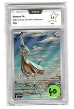 Pokemon 2024 Airmure FA 209/191 illus Wada gradée 9.5 étincelles déferlantes FR