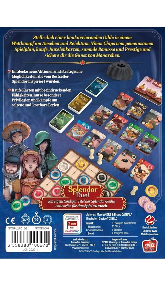 Splendor Duel, Family Game, Card Game Uk Stock - Image 4 of 4