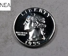 1955 Washington Quarter * Gem Proof Cameo * 90% Sliver * ZQ121