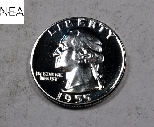 1955 Washington Quarter * Gem Proof Cameo * 90% Sliver * ZQ121