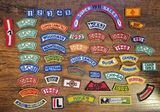 Vintage Boy Scout Rocker Segment BSA Patch Lot