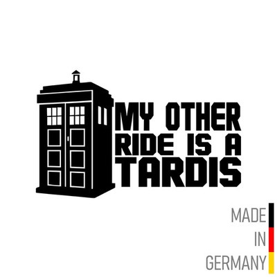 Vinyl-Sticker ''T.A.R.D.I.S.'' Doctor Who BBC Time Lord TARDIS Sticker Car Kfz Fun