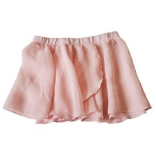 Eurotard Girls Pink Faux Wrap Ballet Skirt Small Sheer Dance Tap Costume