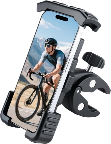 Bike Phone Holder, Quick Release Motorcycle Phone Mount for Handlebar, Fits iPho - Picture 1 of 7