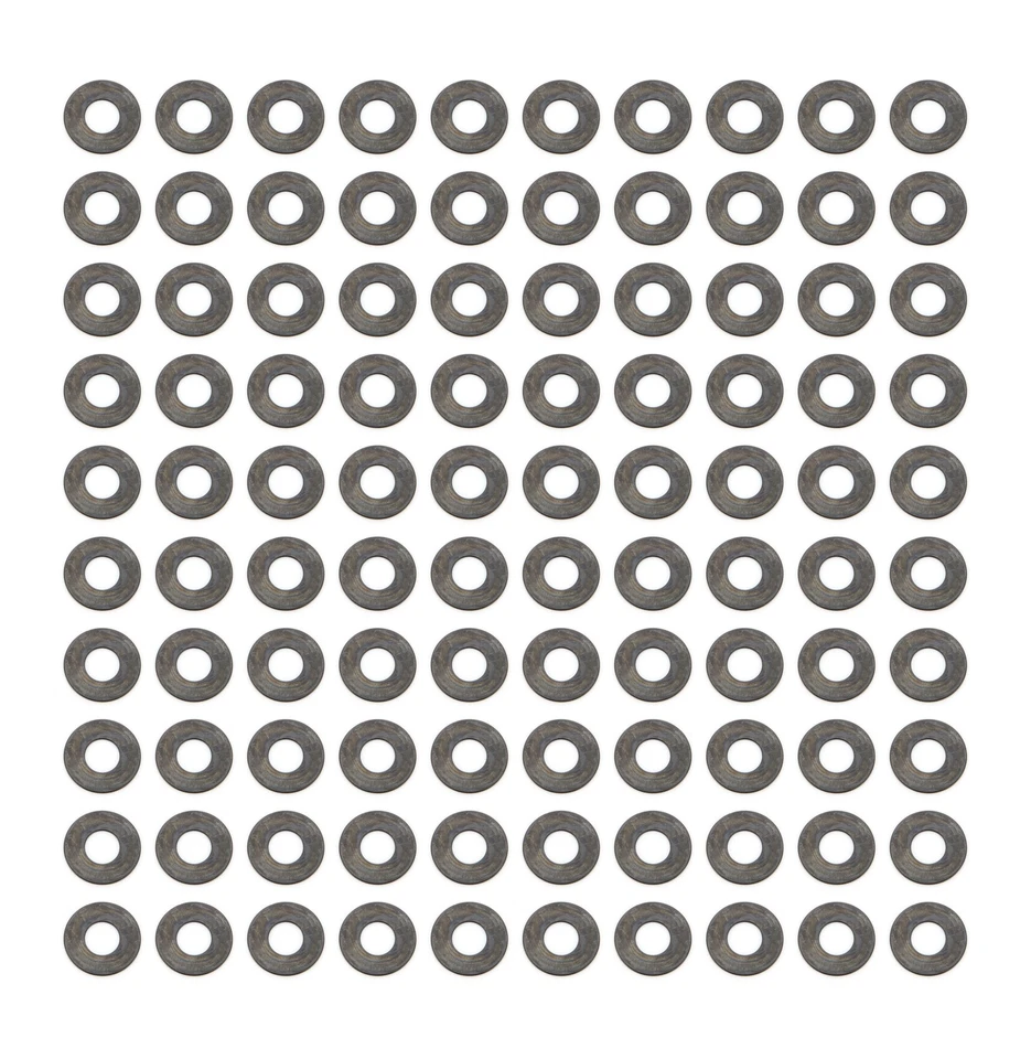 Dura-Bond 3175, Set of 100 Black Steel 1.270 Valve Spring Shims .570 Id .030 Thi Foto 2 de 4