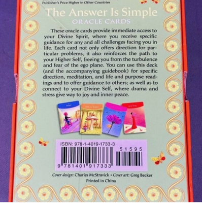 The Answer is Simple Oracle Cards, Sonia Choquette | eBay