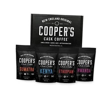 Gourmet Coffee Sampler Gift Box Set | Coffee 4 bags | 1lb Total | Single Ground