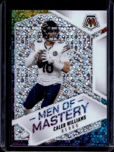 2025 Panini Mosaic Caleb Williams Men of Mastery No Huddle Silver Prizm #1 Bears