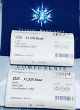 Swarovski 5328 6mm Topaz AB 2X Genuine Austrian Beads Sealed in 360 pcs pack