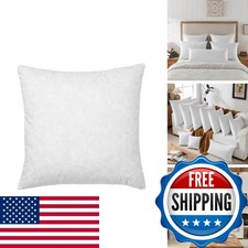 basic home 28x28 Euro Throw Pillow Insert Down Feather Cotton White 1 Piece