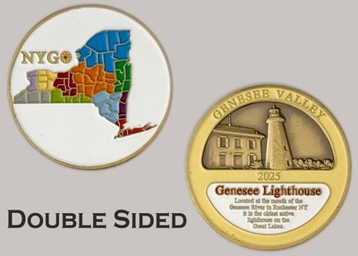 NYGO Genesee Lighthouse 2025 Rochester NY Challenge Coin  J#12