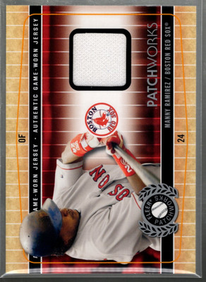 A7445- 2005 Fleer Patchworks Trikot # Mr Manny Ramirez Trikot - Nm-Mt