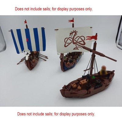 Custom MOC-182527 Longships Viking Village Expansion for Viking 21343 1023 Parts