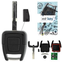 Funk SchlüSsel HU43 434MHZ ID40 FüR Opel Vectra B 98-02 Zafira A 99-01