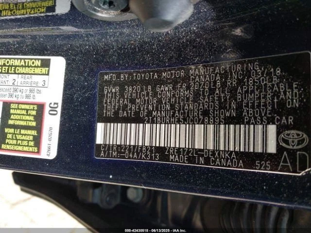 Стартер двигателя седана 2ZRFAE двигатель 1,2 кВт подходит 15-22 COROLLA 2707865 - Изображение 2 из 4