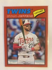 2026 Topps Heritage Ryan Jeffers #424 Red Bordered SP Twins