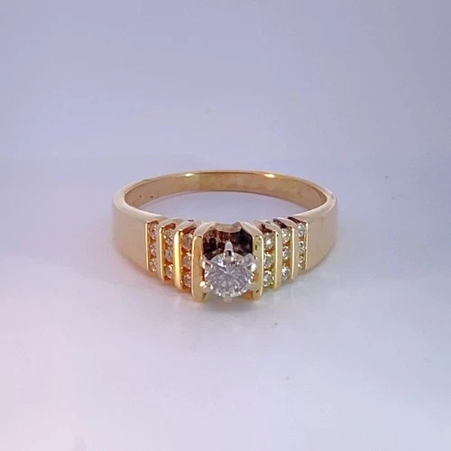 Lady's Diamond Fashion Ring 19 Diamonds .32 Carat T.W. 14K Yellow Go (MI1061034)