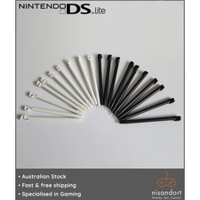 20x Nintendo DS Lite Stylus Black & White 🕹 (USG-004) - free post - Aust seller