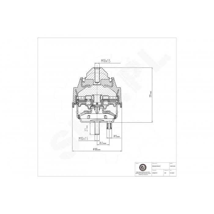 Support moteur Volvo XC70 anti-vibrations - Silentbloc avant renforcé pour réduire les secousses