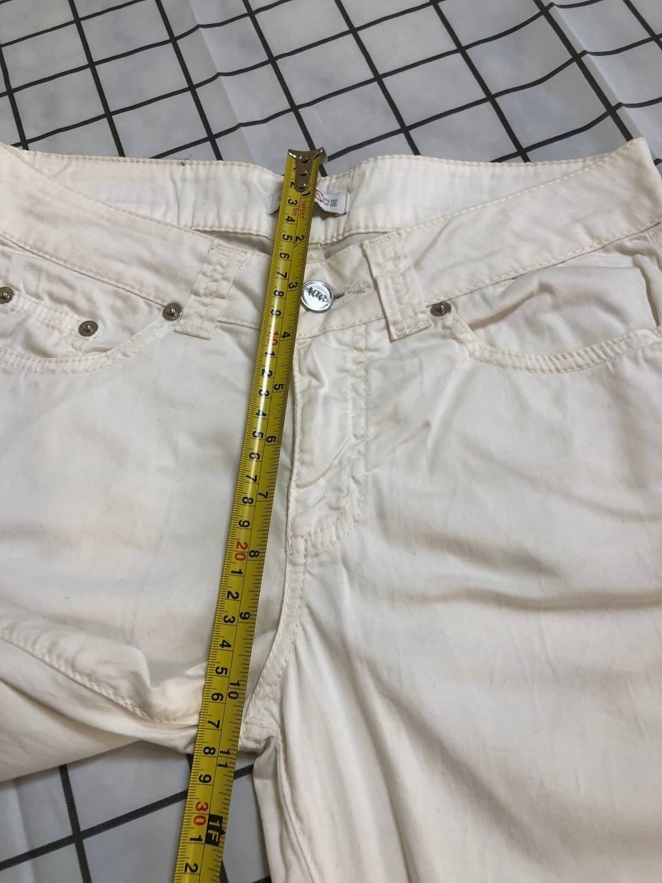 VERSACE JEANS COUTURE VINTAGE WHITE DENIM JEANS 27 VERY GOOD CONDITION thumbnail 9
