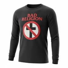Bad Religion Black LONG SLEEVE T-Shirt Size Large