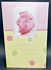 New Baby Girl Greeting Card w/Envelope