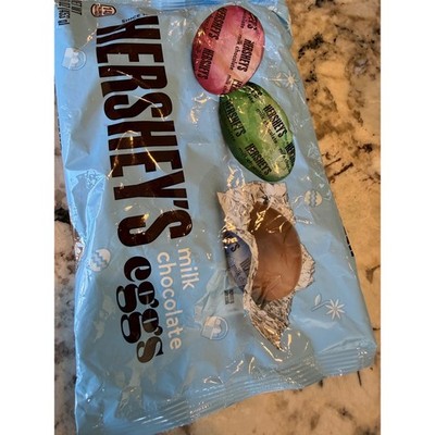 Hershey's Milk Chocolate Eggs 16 oz  Bag Foil Wrapped Candy Easter 2/27 Treats