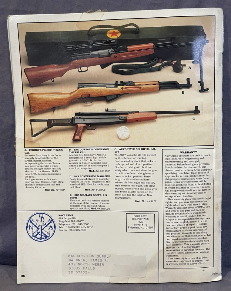 Navy Arms Co. firearms and accessories catalog - Image 2 of 4