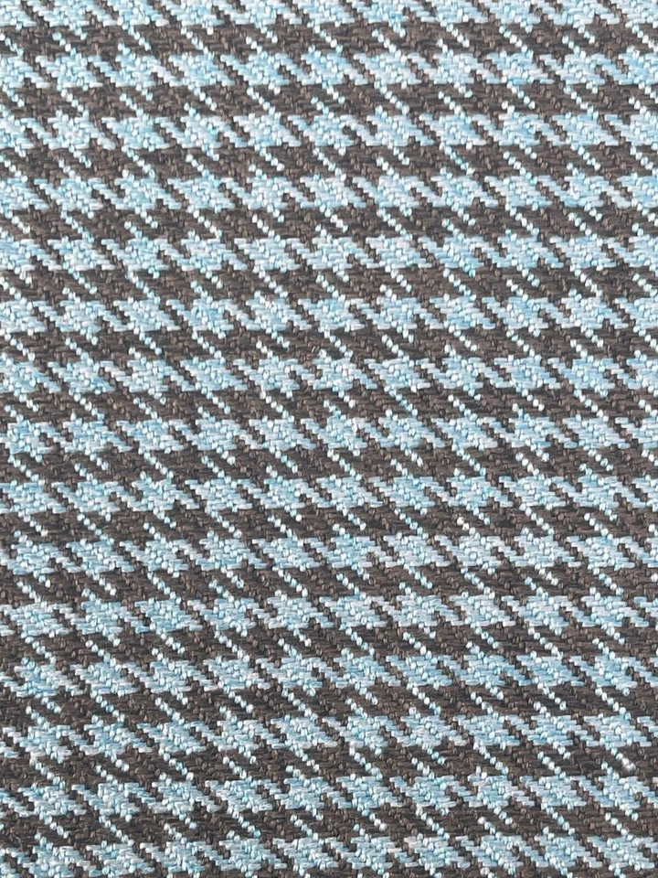 Sitting Embossed Fabric Upholstery Pepita Houndstood for Porsche Blue-Brown - Изображение 2 из 4