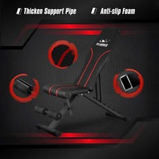 Flybird Adjustable Bench Utility Weight Full Body Workout Fb-18yld006 - Black