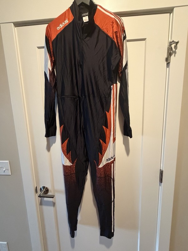 Vintage Adidas Cross Сountry Biathlon Ski Suit speedsuit  MEDIUM