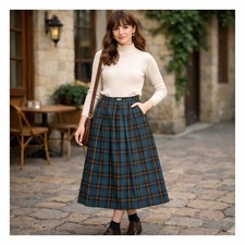 Vintage Pendleton Skirt Authentic Mac Kinnon Hunting Tartan Wool Size 10 USA