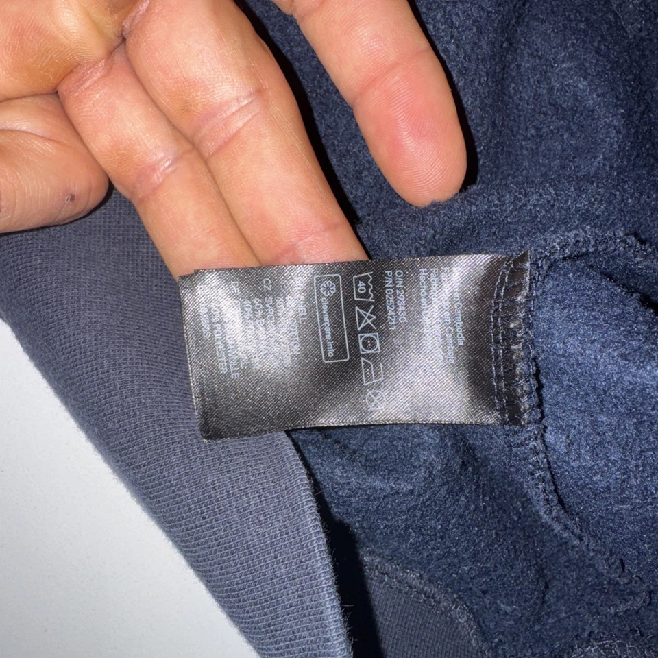 Sudadera con capucha para hombre H&M color azul marino talla L delgada Foto 4 de 4