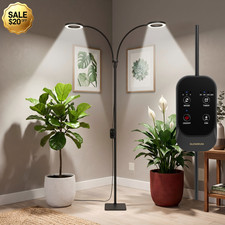 Grow Light Floor Plant Light for Indoor Plants 36W LED Full Spectrum Auto Timer