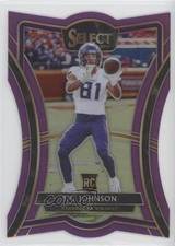 2019 Panini Select Premier Level Die-Cut Purple Prizm 11/75 Bisi Johnson nd3