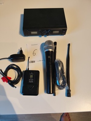 Wireless Microphone Malone BR4-Duett-Pro-V2 Handsender + Beltpack