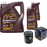 SCT Inspektionspaket 7L Mannol Energy 5W-30 FüR VW Polo 1.4 TDI Skoda Fabia III