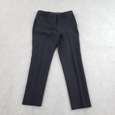 Talbots Hampshire Ankle Pants Womens Size 6 Black Straight Leg Stretch Workwear