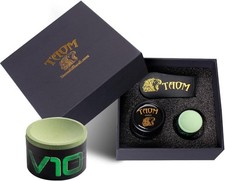 TAOM Upgrade Pool Chalk Holder Round Shaped Practical Tool Billiards Accessories