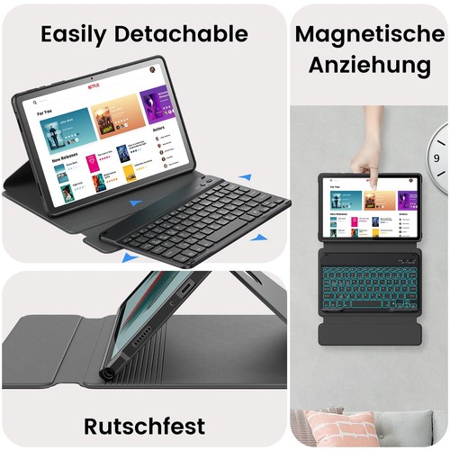 INFILAND Keyboard Case für Samsung Galaxy Tab A9 Plus 11 2023 Modell (SM - Bild 19 von 24