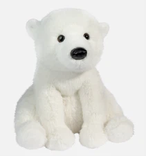 Douglas Toys Super Whitie Polar Bear Soft Plush Stuffed Animal, 11" sitting