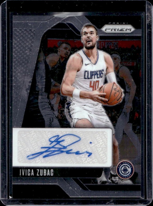 2024-25 Panini Prizm Ivica Zubac Signatures Auto Autograph #SIG-IZC Clippers