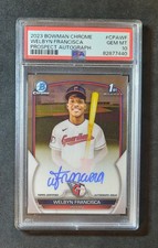 Welbyn Francisca 2023 1st Bowman Chrome Autograph Auto PSA 10 Guardians
