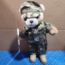 Vintage 1989 Bear Forces Of America 12" Teddy Bear Plush Animal Stuffy U.S. Army