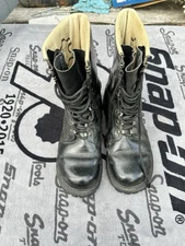 Vintage Combat Military Echt Leder Boots Size 8