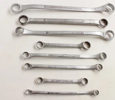 VTG Craftsman Double Box End 12Pt Offset V Series Wrench Set 8pc USA 3/8-1" SAE