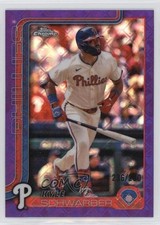 2025 Topps Chrome Logofractor Edition Purple Refractor /250 Kyle Schwarber 1gs7