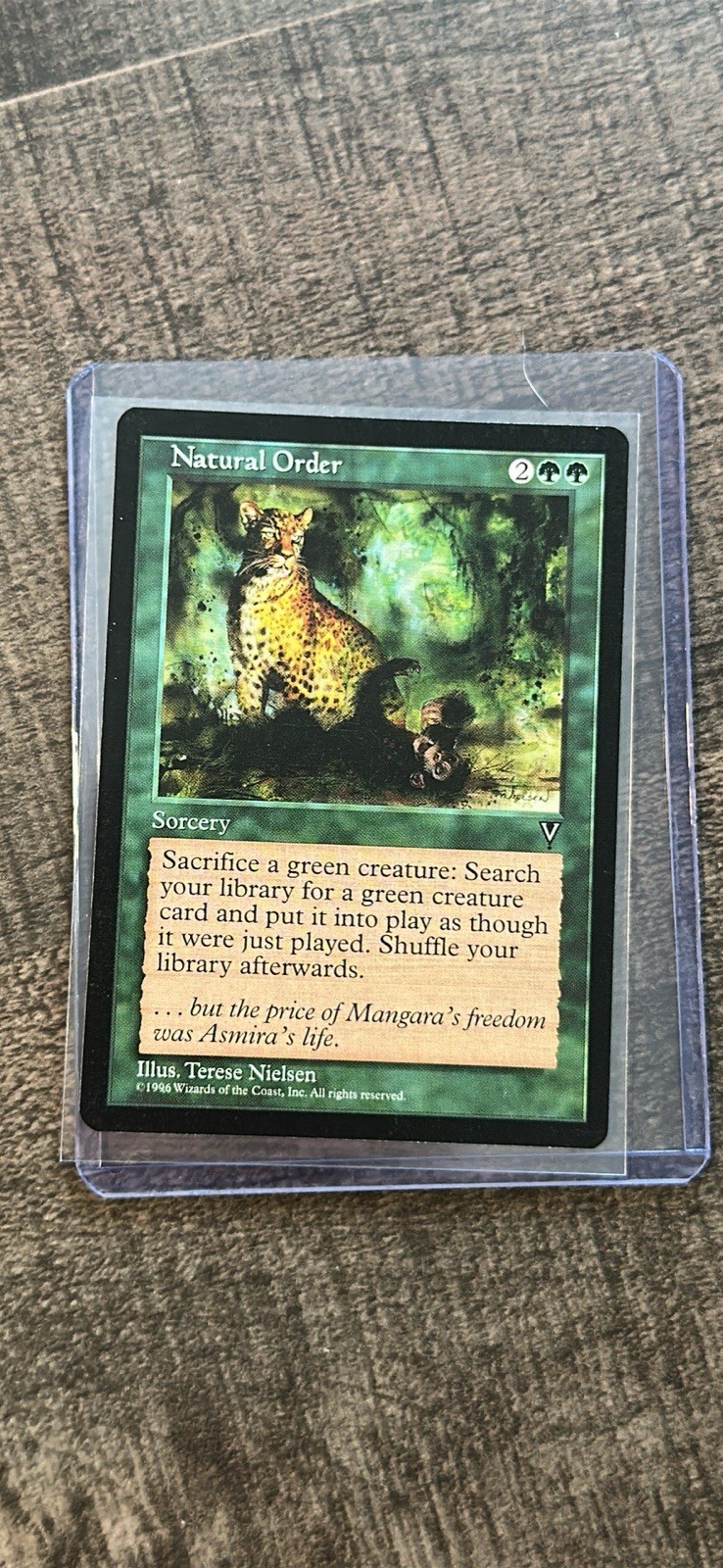 Natural Order Magic the Gathering Visions Regular Rare Card LP