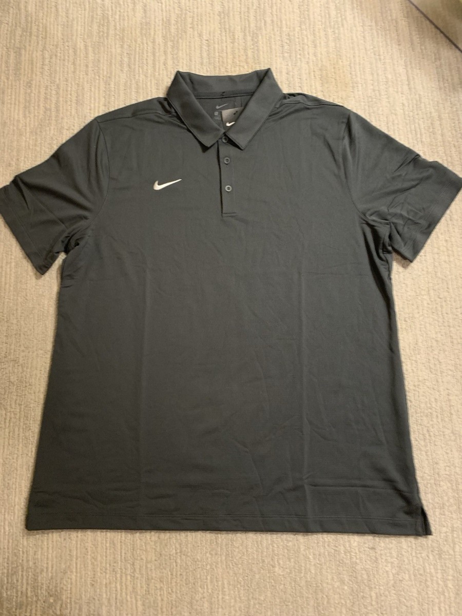 nike gray polo