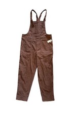 Aerie Corduroy Women  s Brown Overalls Pants Adjustable Strap Size Medium NEW